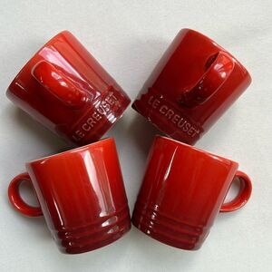Le Creuset Cerise Espresso Mug Set of 4